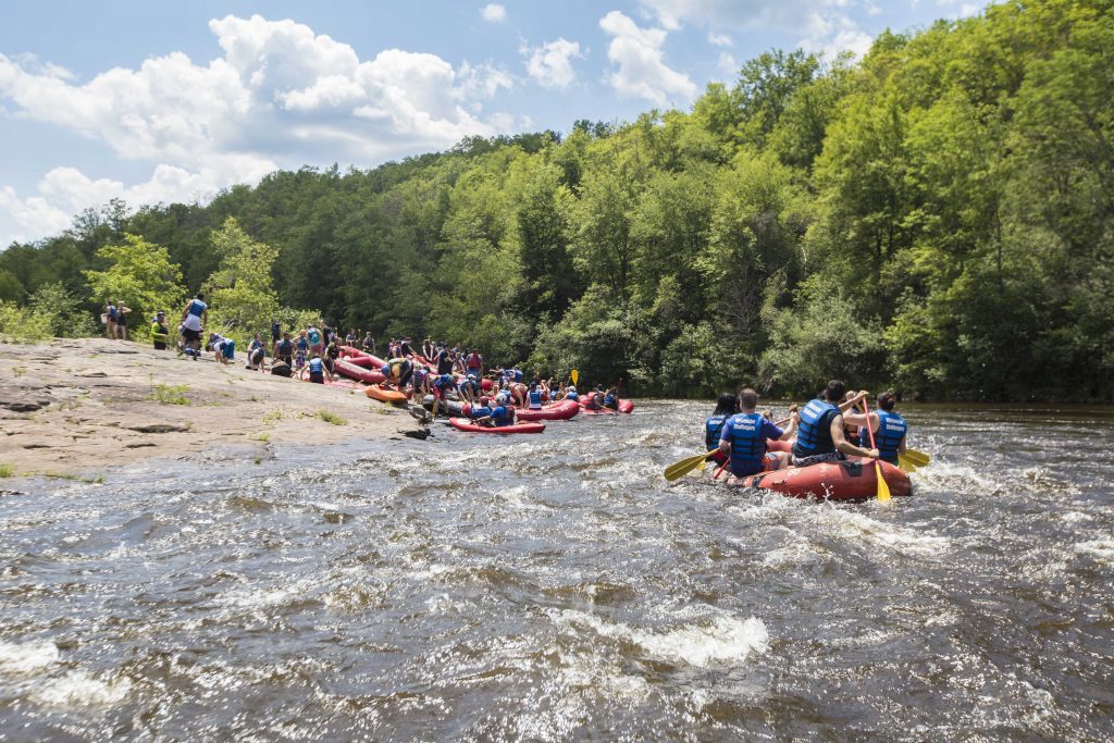 Whitewater rafting day trip in Poconos