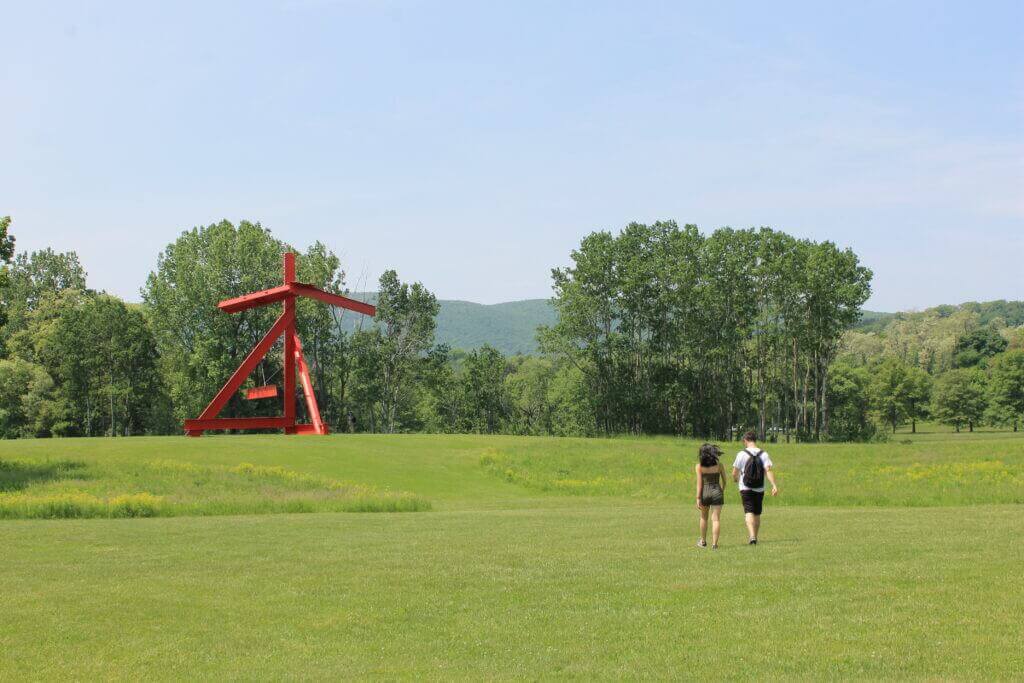 NYC locals enjoying storm king arts center day trip with round-trip transportation