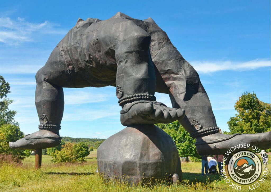 Outdoor modern art seen on our Storm King from NYC Day Trip. 